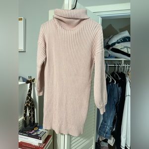 Pink Sweater Dress